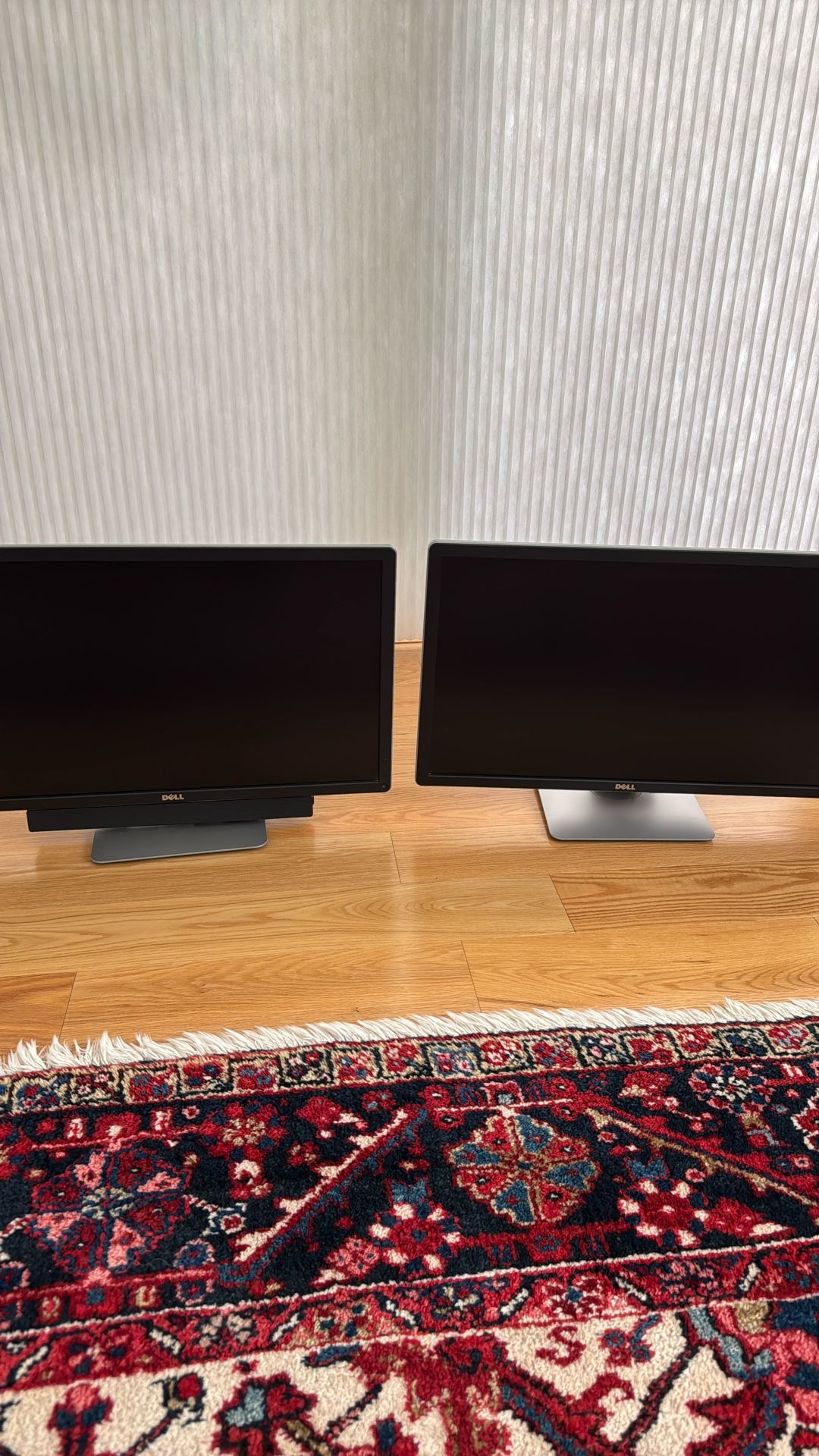 2 Dell 27” Computer Monitors with Stands.