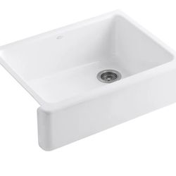 Kohler Whitehaven Undermount Single Basin Cast Iron Kitchen Sink