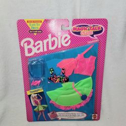 MATTEL 1992 BARBIE MAGIC TALK CLUB FASHIONS DOLL CLOTHES SET #4