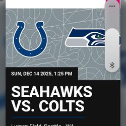 2 Seahawks vs. Colts tickets 4-Sale