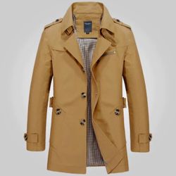 Men’s Large Jean - Elegant TrenchCoat