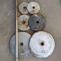 Rusty Weights And Barbell