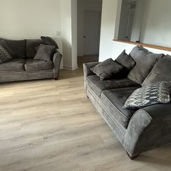 3 Dark Green Love Seats 