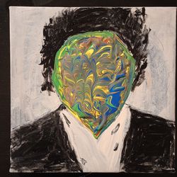 Painting Original Abstract Artwork Acrylic on Canvas 8" x 8" *40.00* Home Decor Art