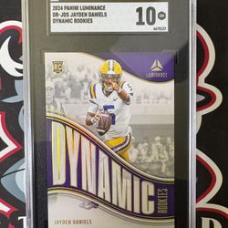2024 Panini Luminance #DR-JDS Jayden Daniels Dynamic Rookies SGC 10
