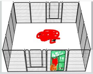 #P1 FXW Rollick Dog Playpen, Indoor, Yard & RV Camping,