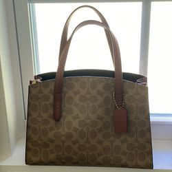 Coach Signature Charlie Carryall Tote Bag