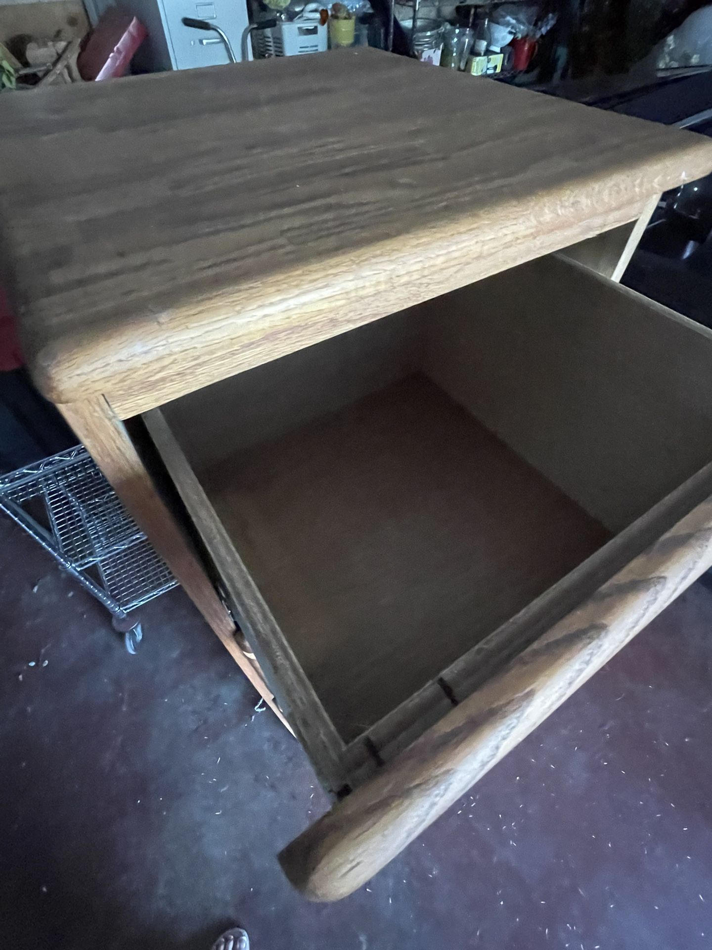 Oak Wood filing cabinet