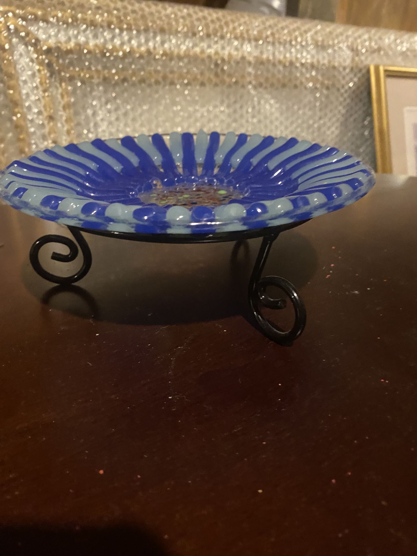 Candy Dish Or Candle Holder On Pedistal