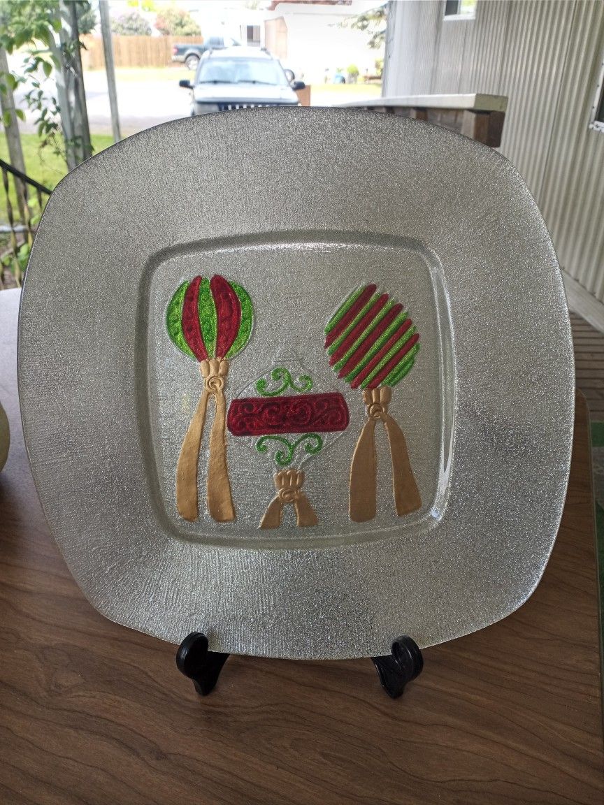 Vintage Holiday Art Glass