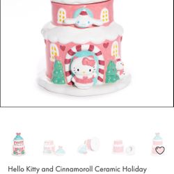 Brand New Holiday Hello Kitty Cookie Jar