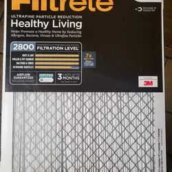 Brand New! 2-Pack Filtrete 16x20x1 Furnace Filter MPR 2800 MERV 13, Ultrafine Particle Reduction