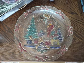 Crystal Clear Studios Christmas Joy Platter (1992)