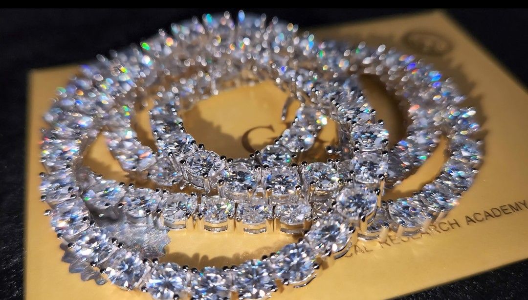 Brand New 5mm Moissanite Tennis Chain 22-inch 