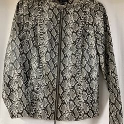 Small Snake Skin Coat With Lining By Halston