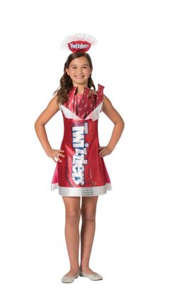 New Halloween costume- twizzlers dress child medium 7-10 $12