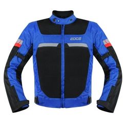 Racing Textile Air Flow Men Motorbike/Motorcycle Jacket CE Armor - Blue