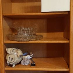 2 Oak Bookshelves 