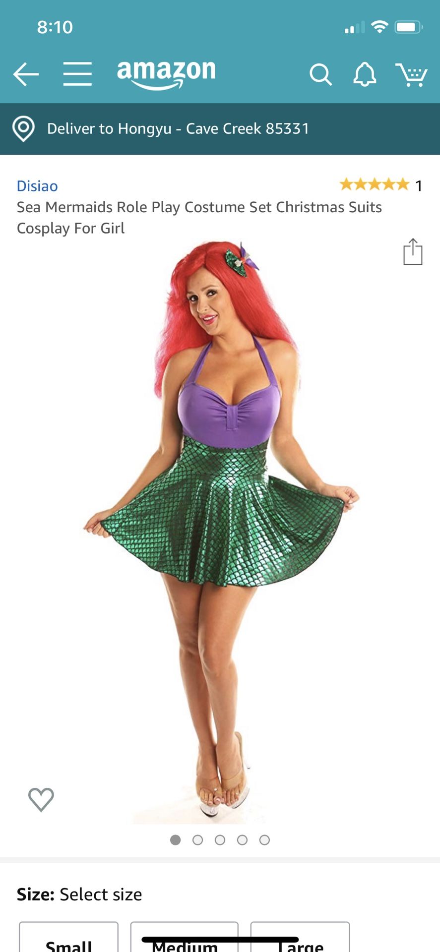 Mermaid costume. Adult size L