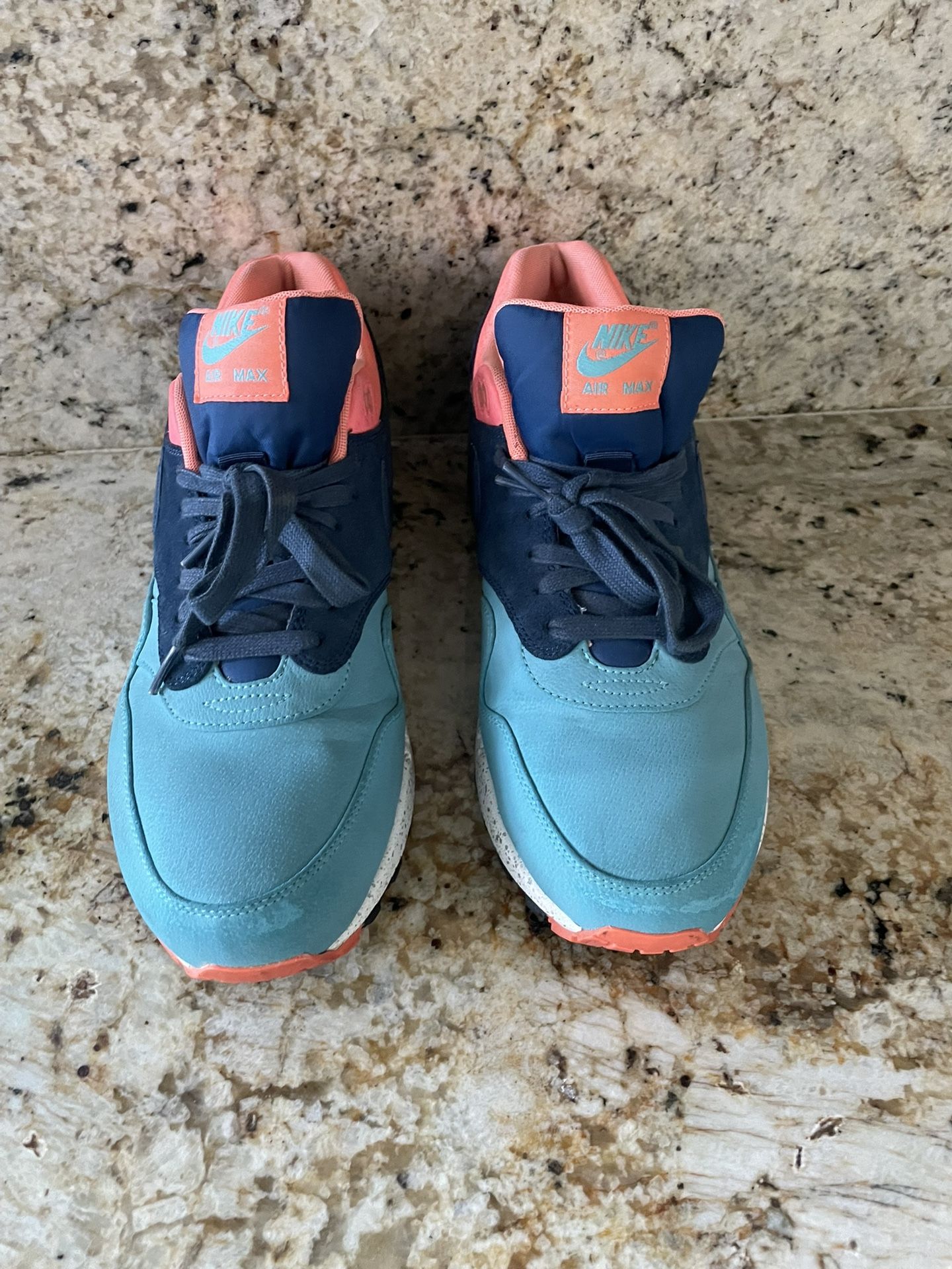 Nike Air Max 1 Premium Gamma Blue/Brave Blue-Atomic Pink 512033-440 -Size 11