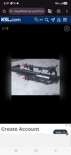 Yakima double down 4 tilting high mounted bike rack for cars trucks suv