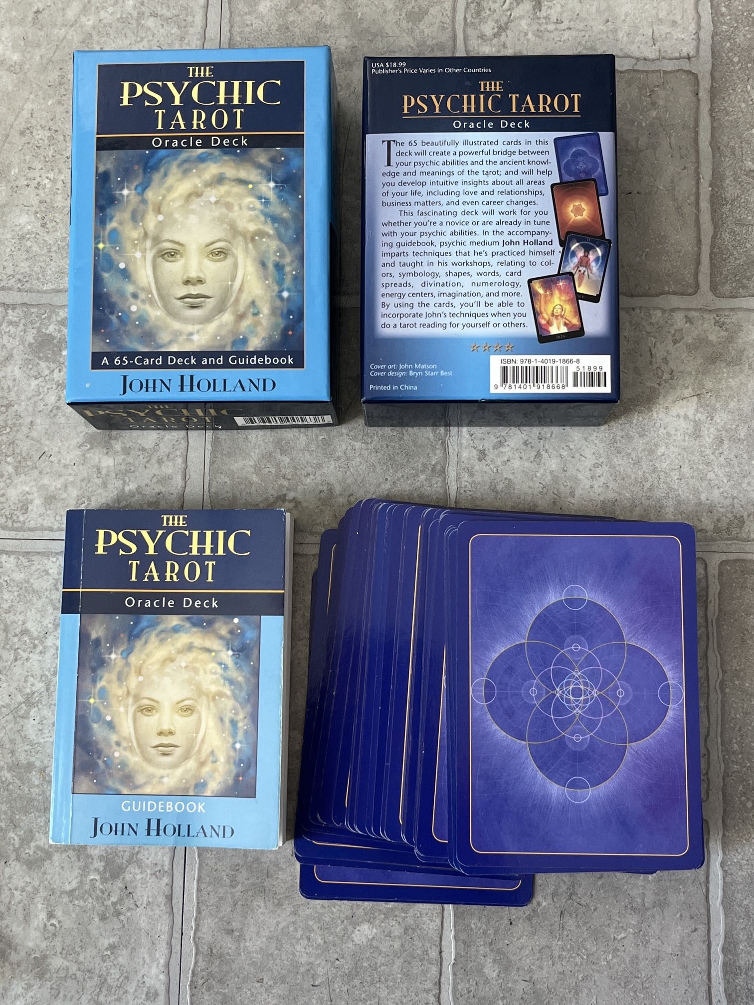 The Psychic Tarot Cards with guide -complete Set