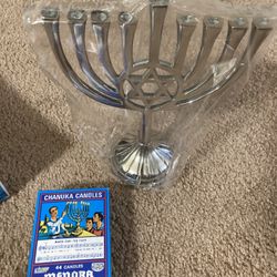 Hanukkah With 44 Candles Unused
