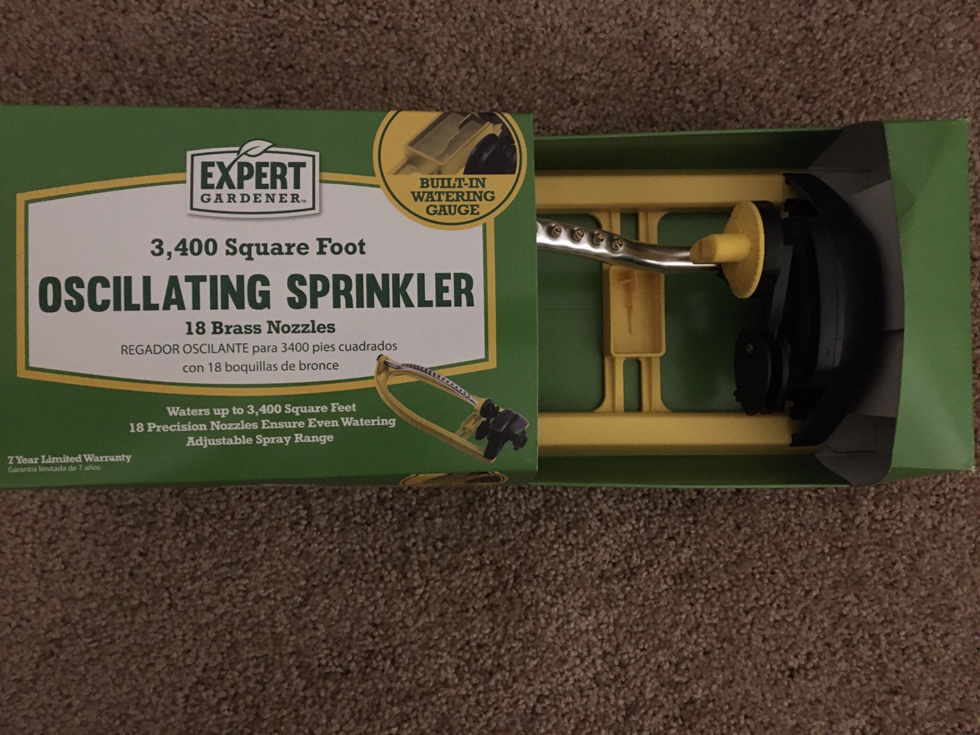New 3,400 sq. ft. Oscillating Sprinkler