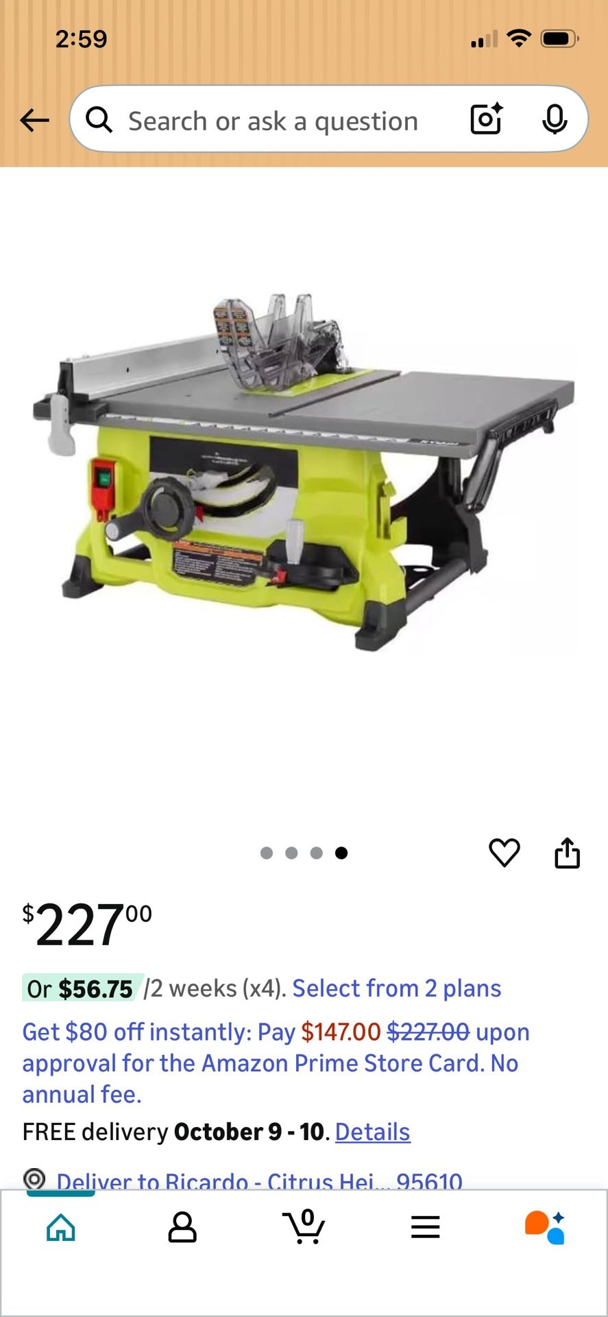 Ryobi Table Saw