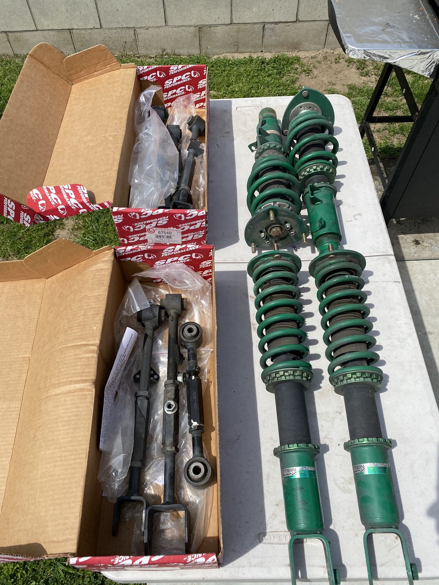 Tein Flex Z Coilovers with Spc Adjustable Control Arms
