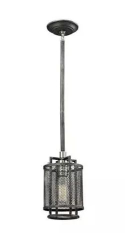 Home Decorators Collection 1- Light Black Outdoor Pendant