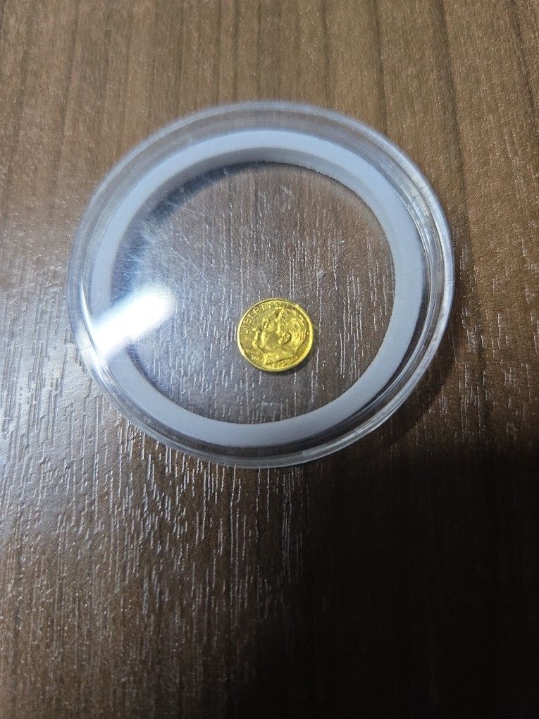 Gold Roosevelt Dime 24k .9999 Fine Gold