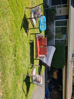 Outdoor Chairs And Loveseat