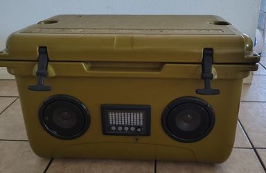 Cooler with Built-In Bluetooth Speakers
