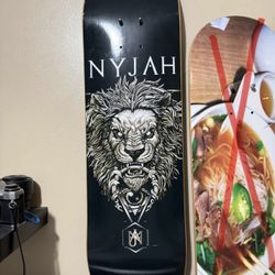 Nyjah Black Plague Skateboard Deck