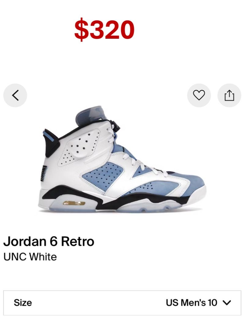 Jordan 6 retro UNC white (10)