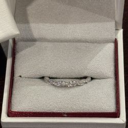 14K White Gold Wedding Band - NEW Shane co. 