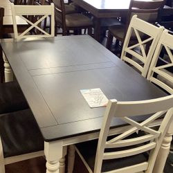 New Dining Table 6 Chairs Ready To Deliver 60 InchesX 36 Inches