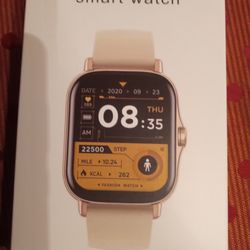 Beige Smart Watch For Android. Brand New. Never Opened.