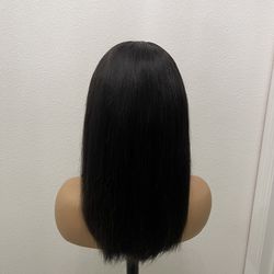 New! 12” Virgin Human Hair Bob Cut Wig