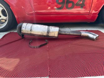 Factory OEM Porsche 930 Turbo Gillet Muffler / Exhaust – Stamped "4 86" – Date-Matching 1986 3.3L