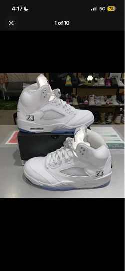 Air Jordan 5 Metallic White 2026