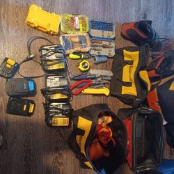Tools ,bags. Batteries.