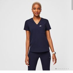 Figs Navy Scrub Set