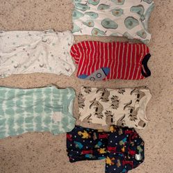 Six 2T-3T Unisex Pajamas 