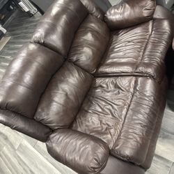 Leather loveseat Recliner
