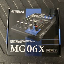  YAMAHA MG06X  | 6-Input Compact Stereo Mixer