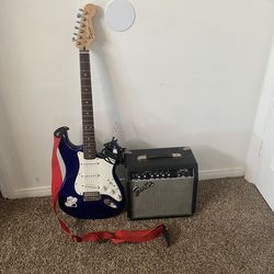 Squier Affinity Series Stratocaster electric guitar & Amp