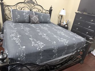 Iron Bed King  Size With Box Springs