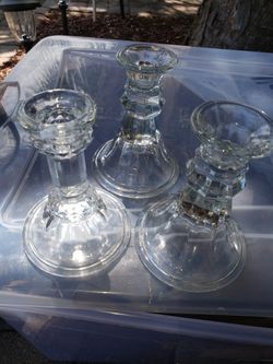 Glass Candle Holder